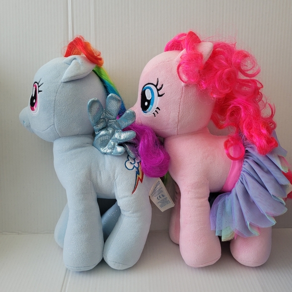Build a bear.-Colorful Plush " My Little Pony" Set (2) - Picture 3 of 7